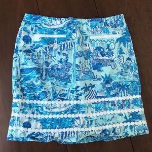 Lilly Pulitzer Blue Skirt